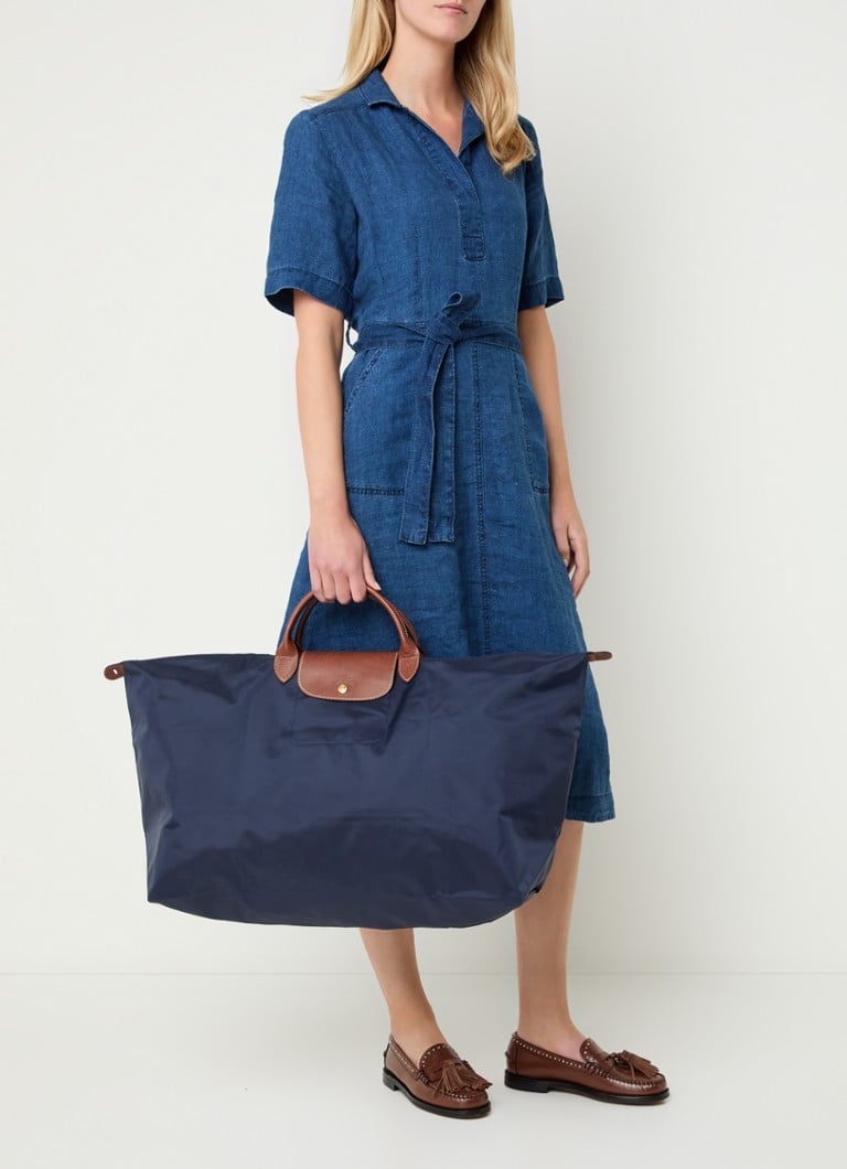 De Bijenkorf Longchamp Donkerblauw