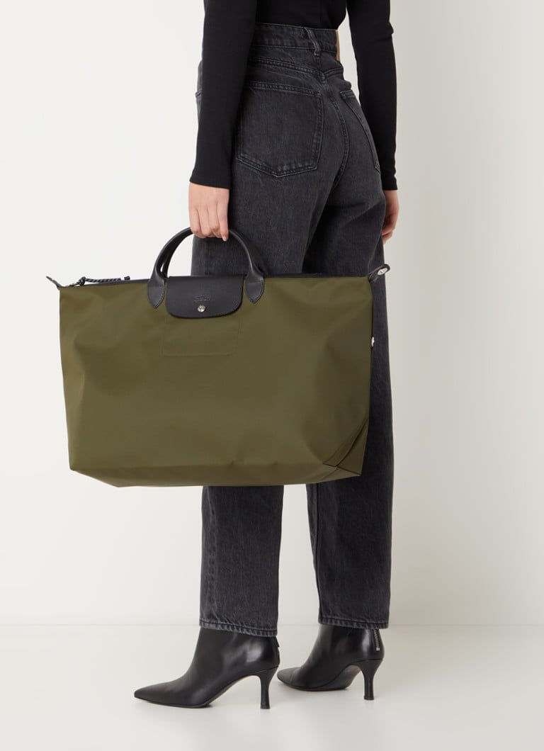 De Bijenkorf Longchamp Legergroen