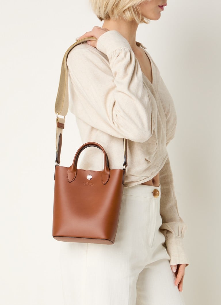 De Bijenkorf Longchamp Oranjebruin