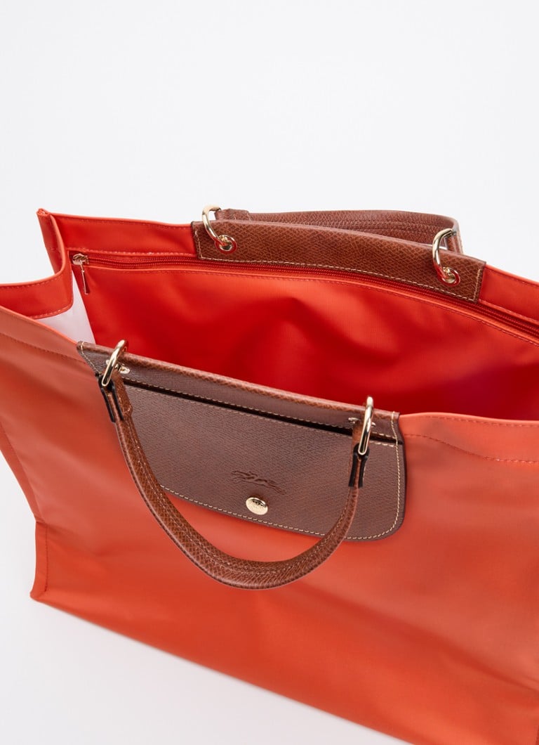 De Bijenkorf Longchamp Oranjerood