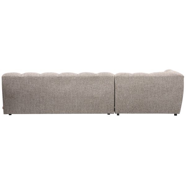 De Eekhoorn ALLURE CHAISE LONGUE LINKS GEWEVEN STOF KLEI MELANGE