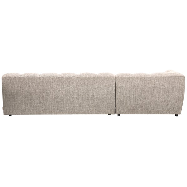 De Eekhoorn ALLURE CHAISE LONGUE LINKS GEWEVEN STOF NATUREL MELANGE