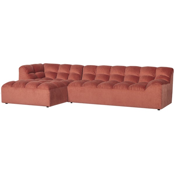 De Eekhoorn ALLURE CHAISE LONGUE LINKS VELVET BLUSH