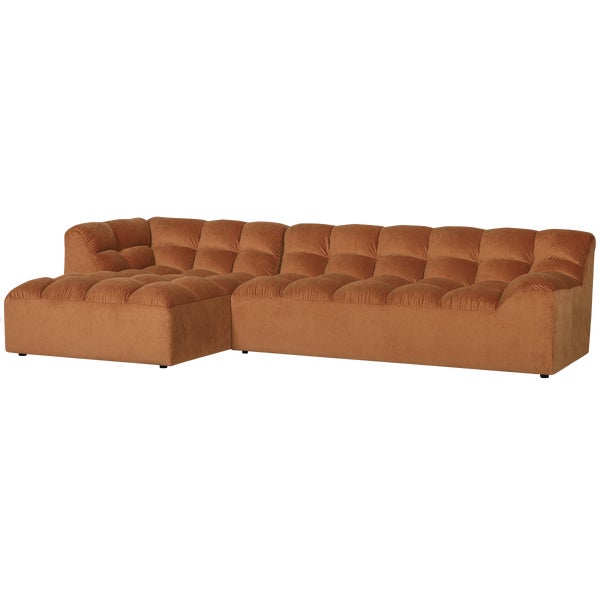 De Eekhoorn ALLURE CHAISE LONGUE LINKS VELVET TERRA