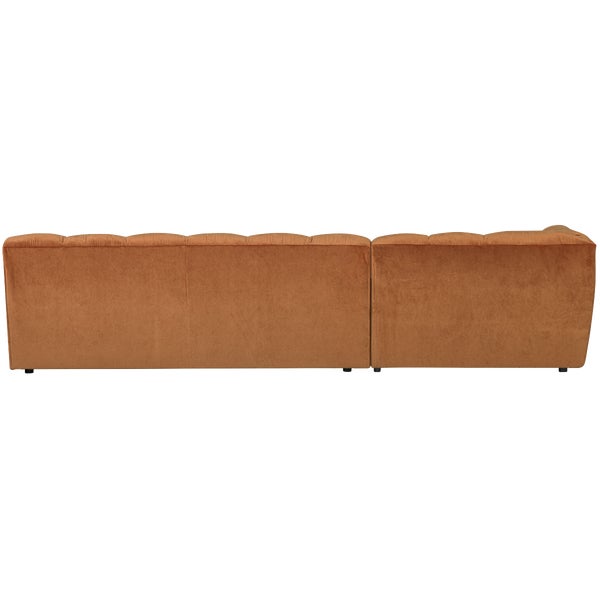 De Eekhoorn ALLURE CHAISE LONGUE LINKS VELVET TERRA
