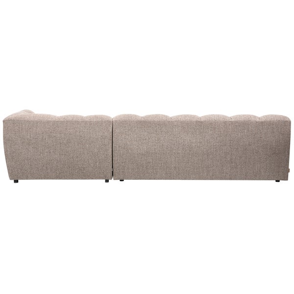 De Eekhoorn ALLURE CHAISE LONGUE RECHTS GEWEVEN STOF BRUIN MELANGE