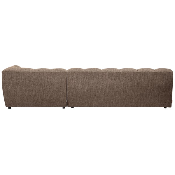 De Eekhoorn ALLURE CHAISE LONGUE RECHTS GEWEVEN STOF DONKERBRUIN MELANGE