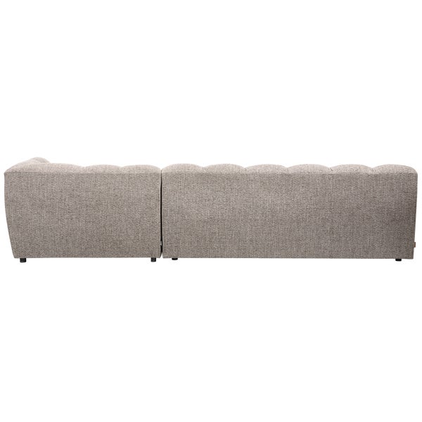 De Eekhoorn ALLURE CHAISE LONGUE RECHTS GEWEVEN STOF KLEI MELANGE