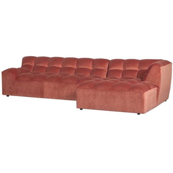 De Eekhoorn ALLURE CHAISE LONGUE RECHTS VELVET BLUSH