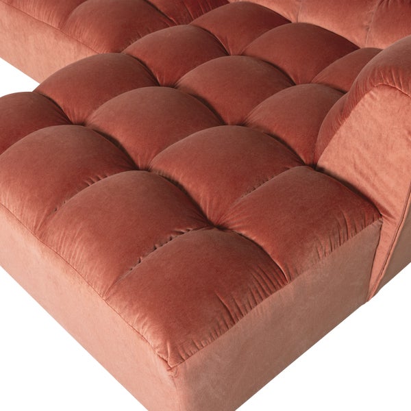 De Eekhoorn ALLURE CHAISE LONGUE RECHTS VELVET BLUSH