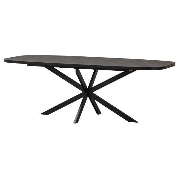 De Eekhoorn ARROS EETTAFEL UITSCHUIFBAAR 180-220X90 CM MDF ZWART