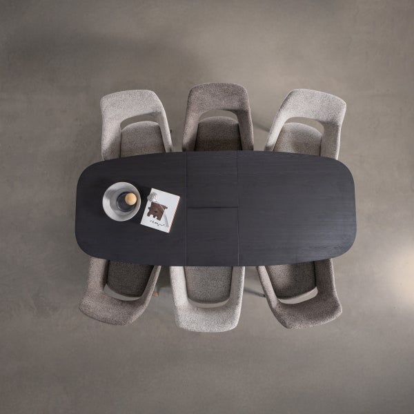 De Eekhoorn ARROS EETTAFEL UITSCHUIFBAAR 180-220X90 CM MDF ZWART