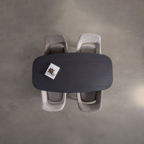 De Eekhoorn ARROS EETTAFEL UITSCHUIFBAAR 180-220X90 CM MDF ZWART