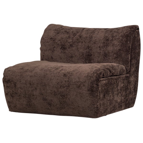 De Eekhoorn BAGGY 1-ZITS ELEMENT 3D CHENILLE DONKERBRUIN