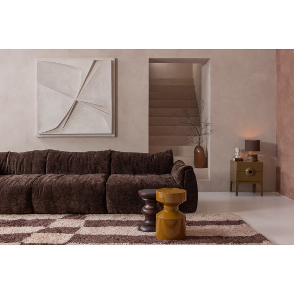 De Eekhoorn BAGGY 1-ZITS ELEMENT 3D CHENILLE DONKERBRUIN