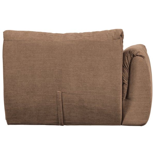 De Eekhoorn BAGGY 1-ZITS ELEMENT MET ARM LINKS GEWEVEN CHENILLE BRUIN