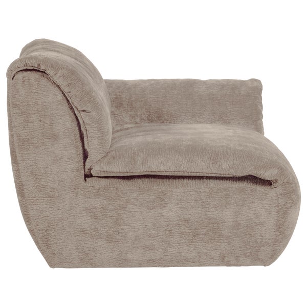 de eekhoorn BAGGY 1-ZITS ELEMENT MET ARM RECHTS 3D CHENILLE ZAND