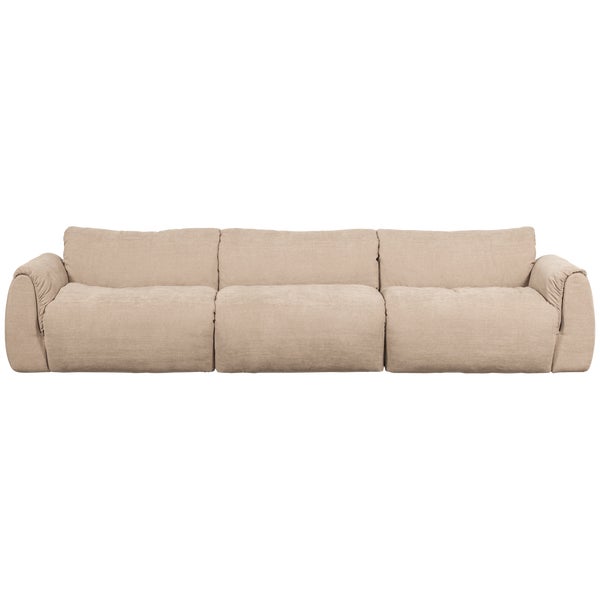 de eekhoorn BAGGY 3-ZITS BANK GEWEVEN CHENILLE ZAND