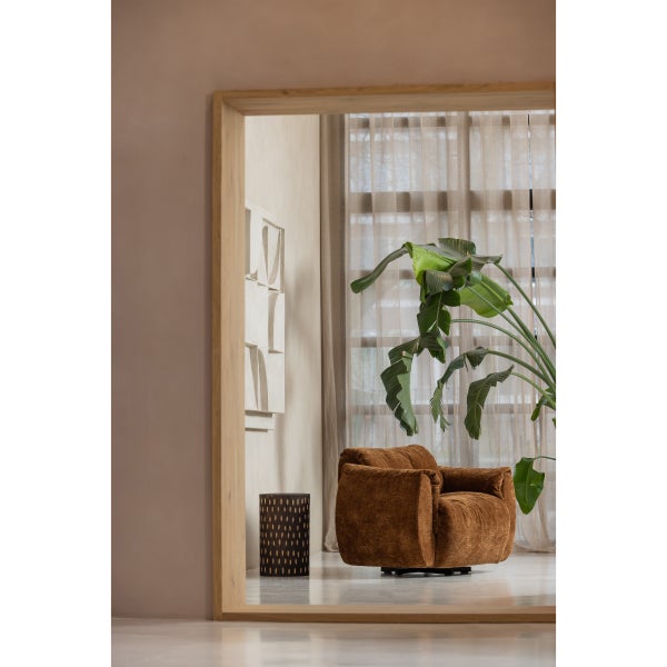 De Eekhoorn BAGGY DRAAIFAUTEUIL 3D CHENILLE MIDDENBRUIN