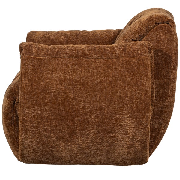 de eekhoorn BAGGY DRAAIFAUTEUIL 3D CHENILLE MIDDENBRUIN