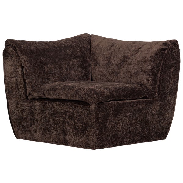 De Eekhoorn BAGGY HOEKELEMENT 3D CHENILLE DONKERBRUIN