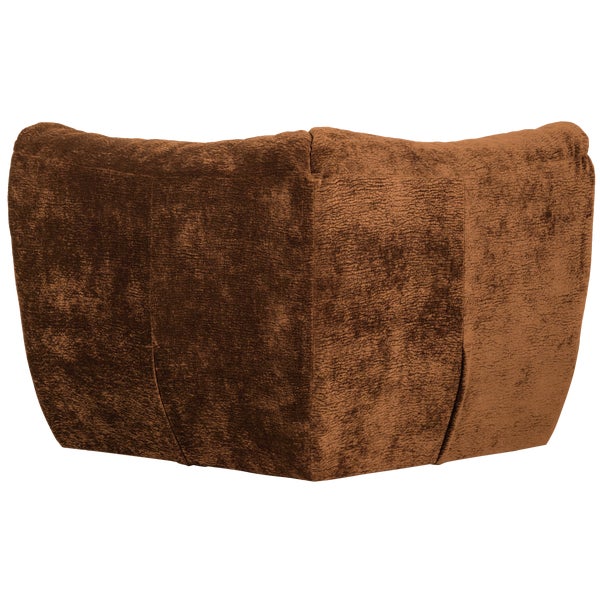 De Eekhoorn BAGGY HOEKELEMENT 3D CHENILLE MIDDENBRUIN