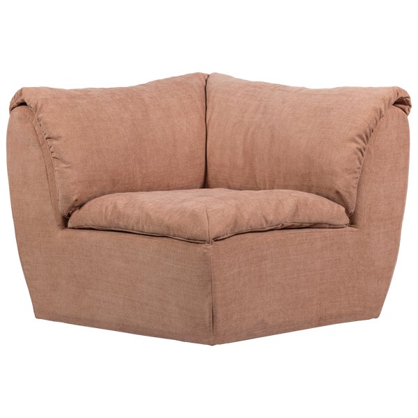 De Eekhoorn BAGGY HOEKELEMENT GEWEVEN CHENILLE OUDROZE