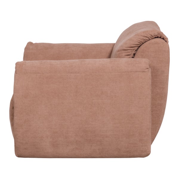 de eekhoorn BAGGY LOVESEAT GEWEVEN CHENILLE OUD ROZE