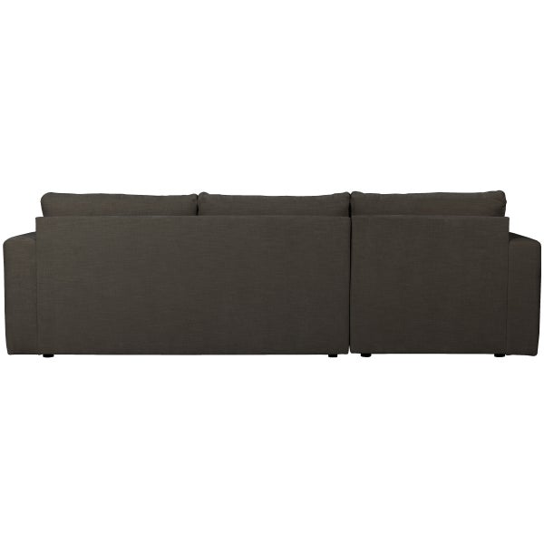 De Eekhoorn BAR CHAISE LONGUE BANK GEWEVEN STOF LINKS ANTRACIET