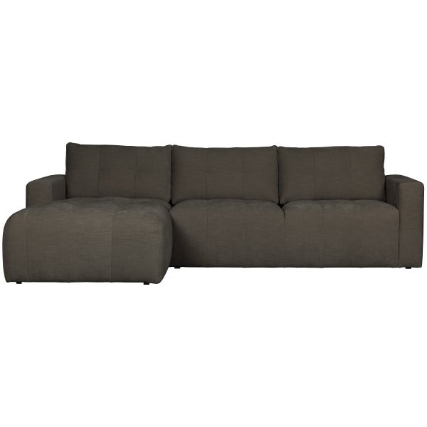 de eekhoorn BAR CHAISE LONGUE BANK GEWEVEN STOF LINKS ANTRACIET