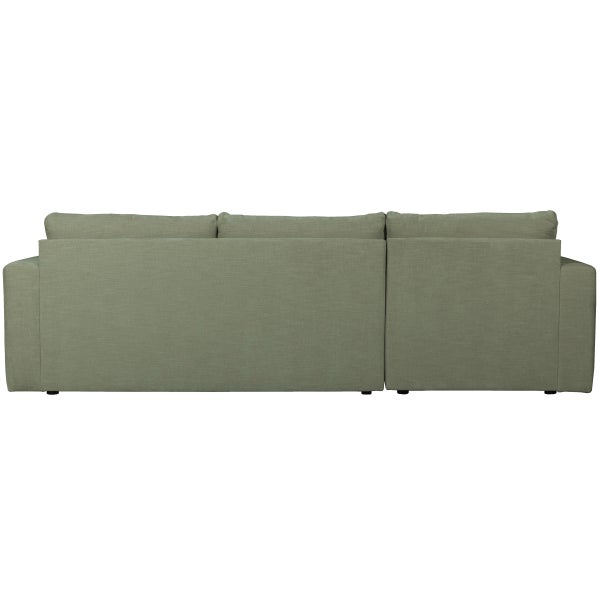 De Eekhoorn BAR CHAISE LONGUE BANK GEWEVEN STOF LINKS GROEN