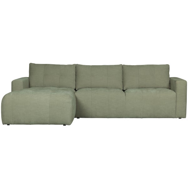 de eekhoorn BAR CHAISE LONGUE BANK GEWEVEN STOF LINKS GROEN