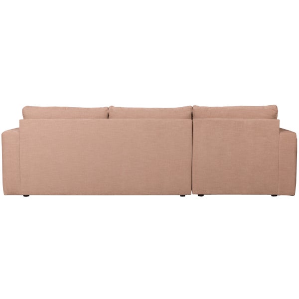 De Eekhoorn BAR CHAISE LONGUE BANK GEWEVEN STOF LINKS ROZE