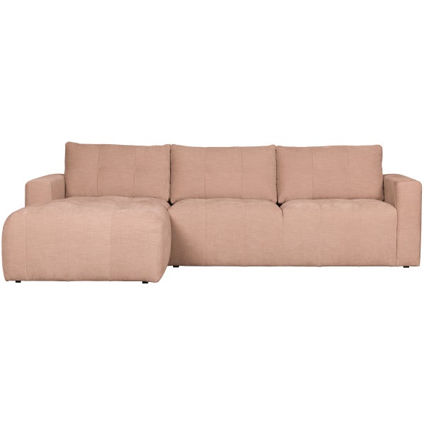 de eekhoorn BAR CHAISE LONGUE BANK GEWEVEN STOF LINKS ROZE