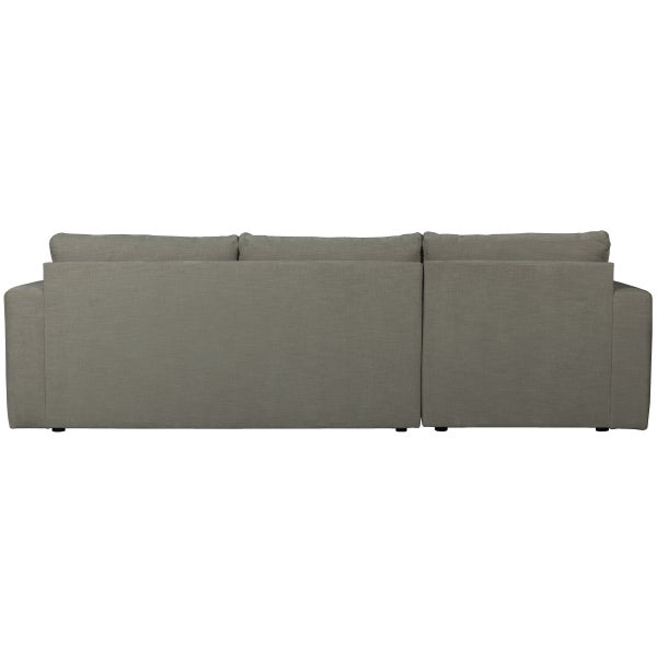 De Eekhoorn BAR CHAISE LONGUE BANK GEWEVEN STOF LINKS WARM GRIJS