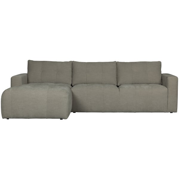 de eekhoorn BAR CHAISE LONGUE BANK GEWEVEN STOF LINKS WARM GRIJS