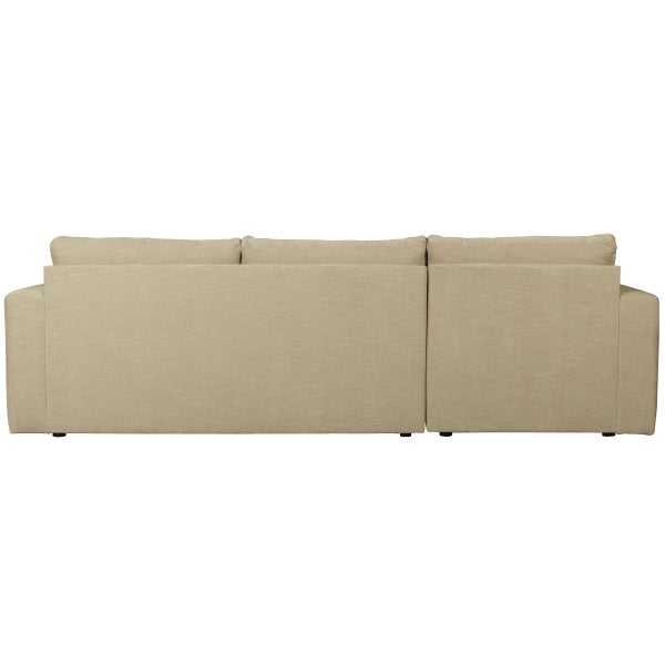 De Eekhoorn BAR CHAISE LONGUE BANK GEWEVEN STOF LINKS ZAND