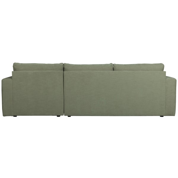 De Eekhoorn BAR CHAISE LONGUE BANK GEWEVEN STOF RECHTS GROEN