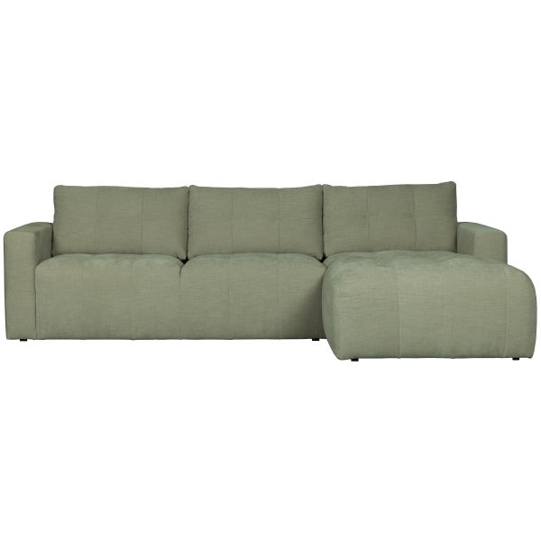 de eekhoorn BAR CHAISE LONGUE BANK GEWEVEN STOF RECHTS GROEN