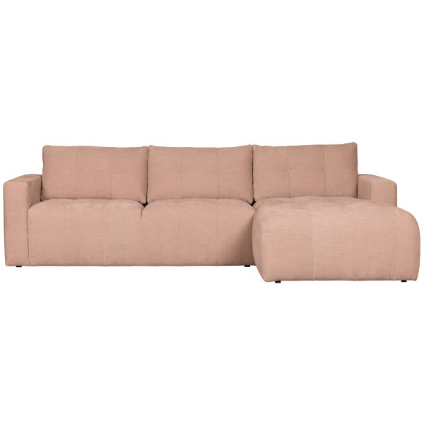de eekhoorn BAR CHAISE LONGUE BANK GEWEVEN STOF RECHTS ROZE