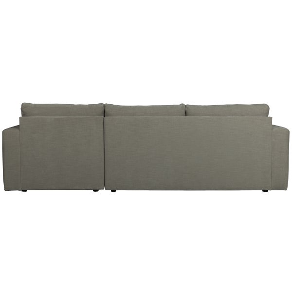 De Eekhoorn BAR CHAISE LONGUE BANK GEWEVEN STOF RECHTS WARM GRIJS