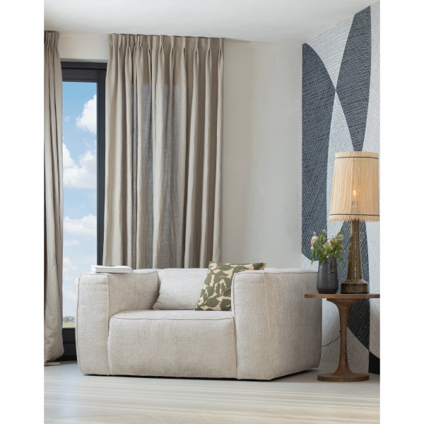 De Eekhoorn BEAN FAUTEUIL GROVE MELANGE STOF NATUREL