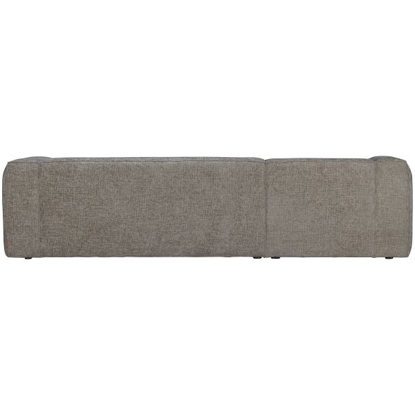 De Eekhoorn BEAN HOEKBANK LINKS GROVE MELANGE STOF TRAVERTIN