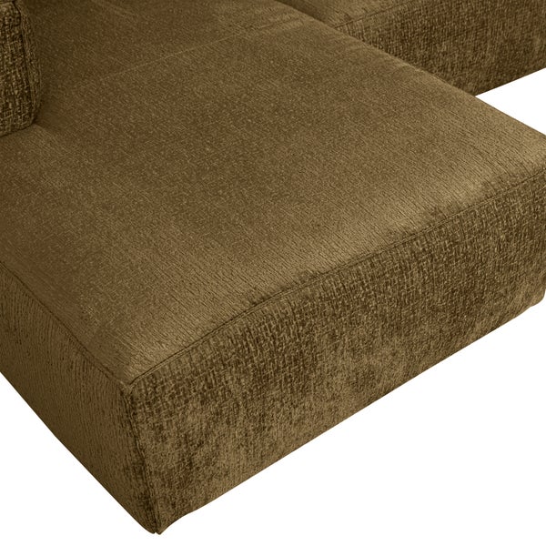 De Eekhoorn BEAN HOEKBANK LINKS STRUCTURE VELVET SPICES