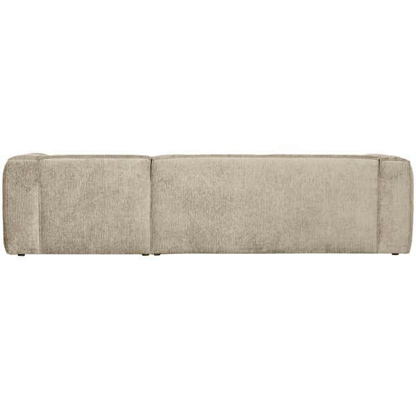 De Eekhoorn BEAN HOEKBANK RECHTS STRUCTURE VELVET BUTTERMILK