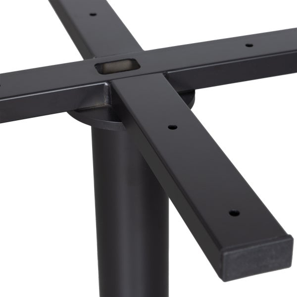 De Eekhoorn BISTRO RONDE BUISVOET METAAL MATZWART 72XØ54 CM