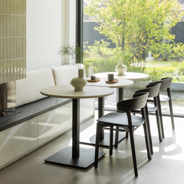 De Eekhoorn BISTRO VIERKANTE BUISVOET METAAL MATZWART 72X50X50 CM