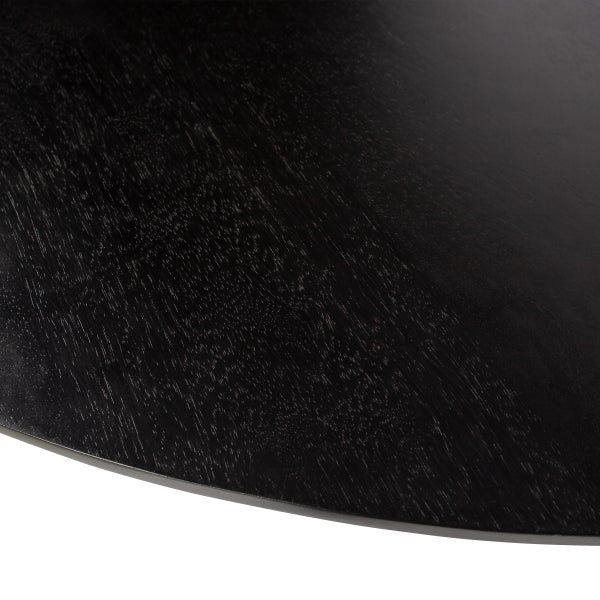 De Eekhoorn BLANCO EETTAFEL Ø120 CM MANGO DIEPZWART
