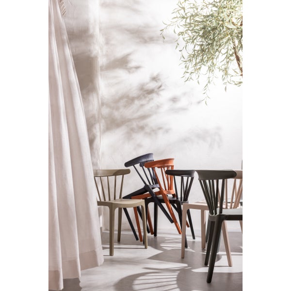 De Eekhoorn BLISS TUINSTOEL MET SPIJLEN KUNSTSTOF JADEGROEN