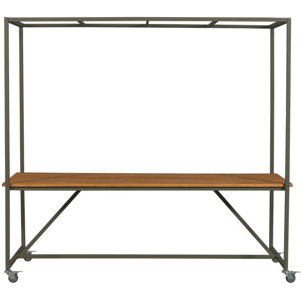 de eekhoorn BLUE SKY TUINTAFEL HOUT MET DECOFRAME CAMOUFLAGE GROEN